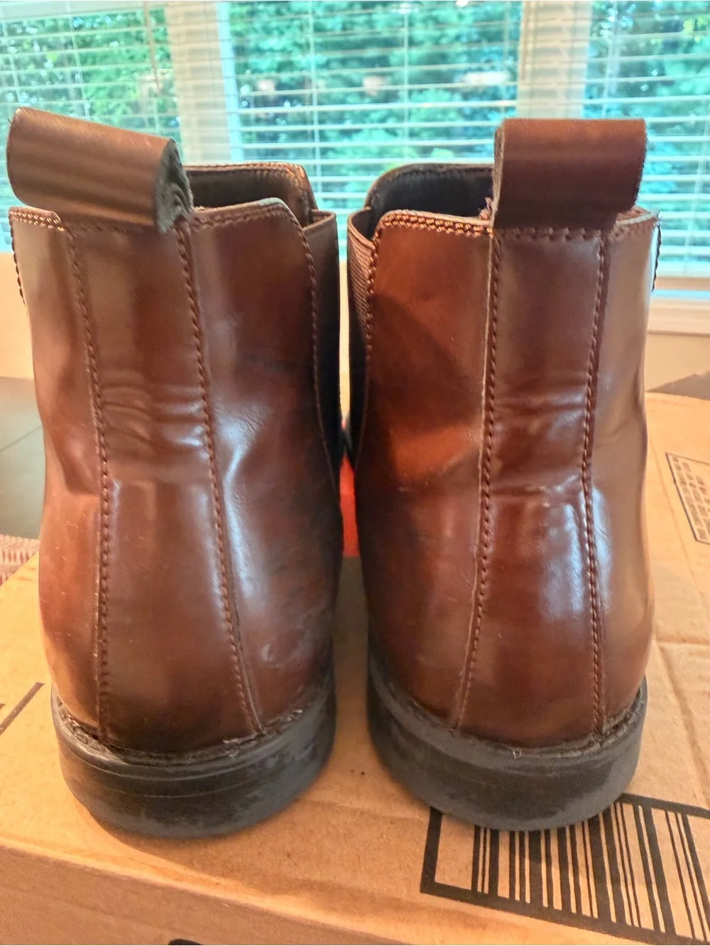 Men's Brown Leather Chelsea Boots - Classic Slip-On Ankle Dress Shoes by Gordon